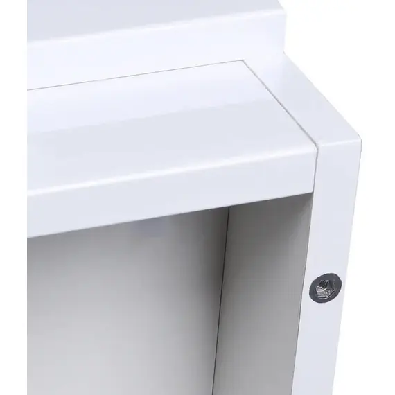 ТУМБА НАПОЛЬНАЯ STYLE LINE "ДАЛЛАС 140", 2 ЯЩИКА, ЛЮКС БЕЛАЯ, PLUS