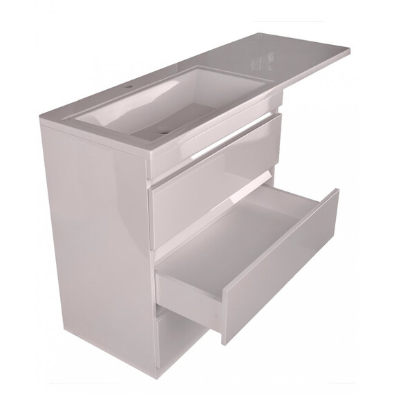 ТУМБА НАПОЛЬНАЯ STYLE LINE "ДАЛЛАС 150", 3 ЯЩИКА, ЛЮКС БЕЛАЯ, PLUS