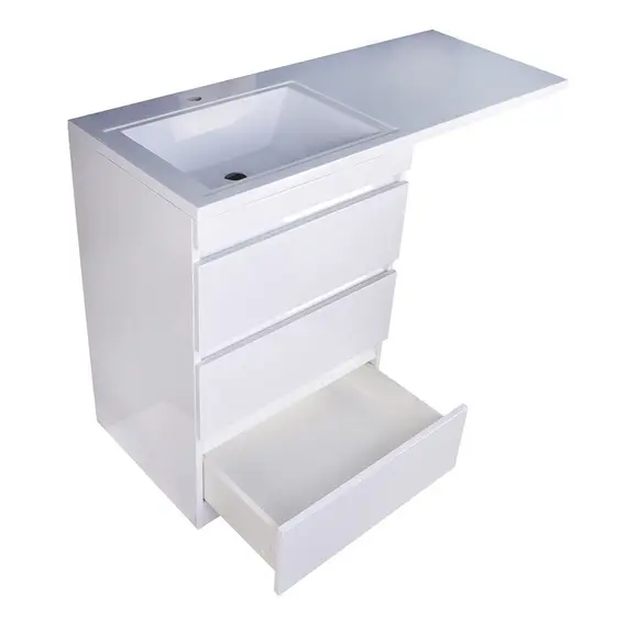 ТУМБА НАПОЛЬНАЯ STYLE LINE "ДАЛЛАС 100", 3 ЯЩИКА, ЛЮКС БЕЛАЯ, PLUS