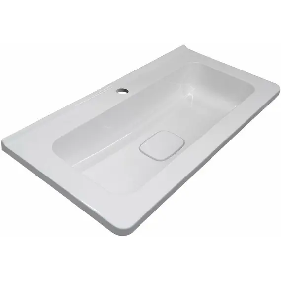 ТУМБА НАПОЛЬНАЯ STYLE LINE "БЕРГАМО МИНИ 90" (2 ЯЩ.) ЛЮКС АНТИСКРЕЙТЧ БЕЛЫЙ, PLUS