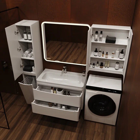 ПОДВЕСНОЙ ШКАФ STYLE LINE "БЕРГАМО МИНИ 600" ЛЮКС АНТИСКРЕЙТЧ БЕЛЫЙ, PLUS