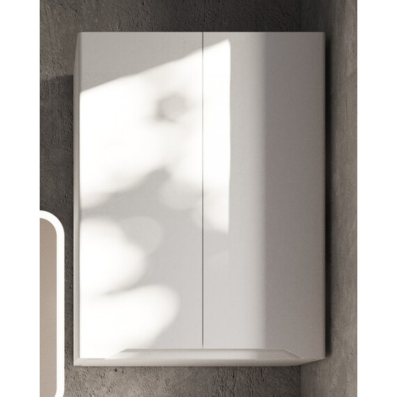 ПОДВЕСНОЙ ШКАФ STYLE LINE "МАРЕЛЛА МИНИ 600" ЛЮКС АНТИСКРЕЙТЧ БЕЛЫЙ МАТОВЫЙ, PLUS