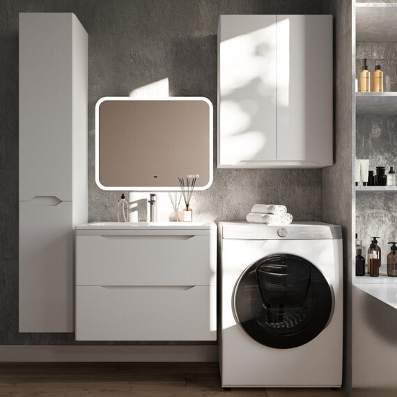 ПОДВЕСНОЙ ШКАФ STYLE LINE "МАРЕЛЛА МИНИ 600" ЛЮКС АНТИСКРЕЙТЧ БЕЛЫЙ МАТОВЫЙ, PLUS