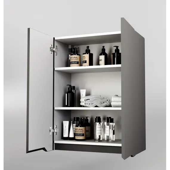 ПОДВЕСНОЙ ШКАФ STYLE LINE "МАРЕЛЛА МИНИ 600" ЛЮКС АНТИСКРЕЙТЧ СЕРЫЙ, PLUS