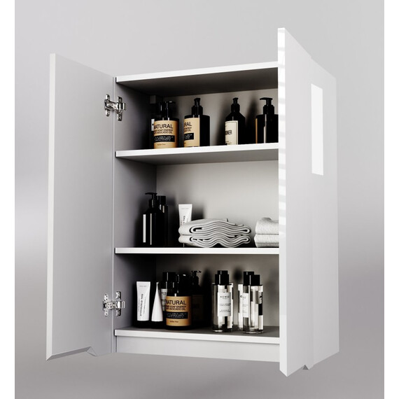 ПОДВЕСНОЙ ШКАФ STYLE LINE "МАРЕЛЛА МИНИ 600" ЛЮКС АНТИСКРЕЙТЧ БЕЛЫЙ ГЛЯНЕЦ, PLUS