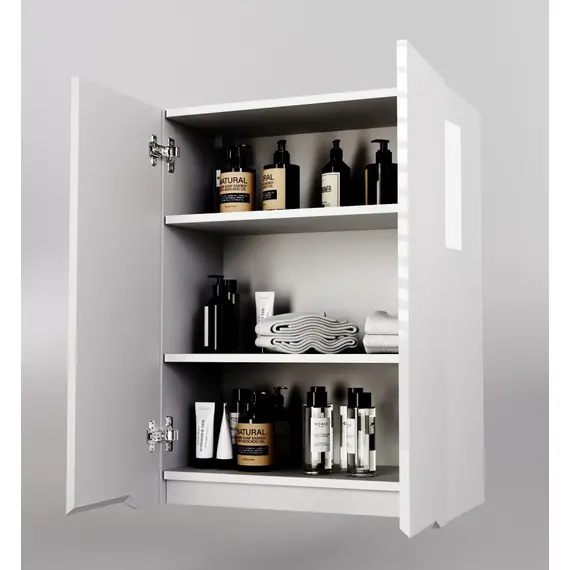 ПОДВЕСНОЙ ШКАФ STYLE LINE "МАРЕЛЛА МИНИ 600" ЛЮКС АНТИСКРЕЙТЧ БЕЛЫЙ ГЛЯНЕЦ, PLUS