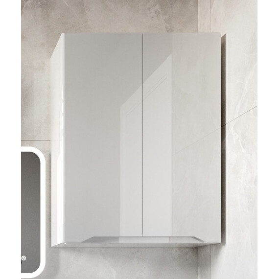 ПОДВЕСНОЙ ШКАФ STYLE LINE "МАРЕЛЛА МИНИ 600" ЛЮКС АНТИСКРЕЙТЧ БЕЛЫЙ ГЛЯНЕЦ, PLUS