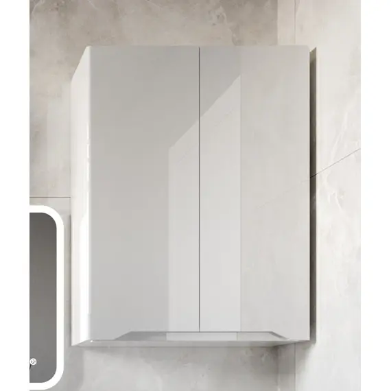 ПОДВЕСНОЙ ШКАФ STYLE LINE "МАРЕЛЛА МИНИ 600" ЛЮКС АНТИСКРЕЙТЧ БЕЛЫЙ ГЛЯНЕЦ, PLUS