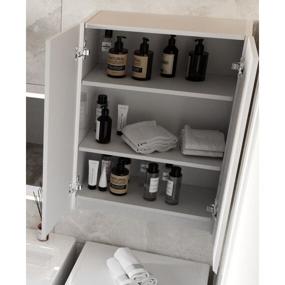 ПОДВЕСНОЙ ШКАФ STYLE LINE "МАРЕЛЛА МИНИ 600" ЛЮКС АНТИСКРЕЙТЧ БЕЛЫЙ ГЛЯНЕЦ, PLUS