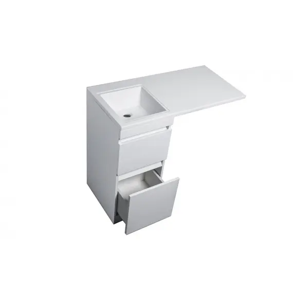 ТУМБА НАПОЛЬНАЯ STYLE LINE "ДАЛЛАС 100", 2 ЯЩИКА, ЛЮКС БЕЛАЯ, PLUS