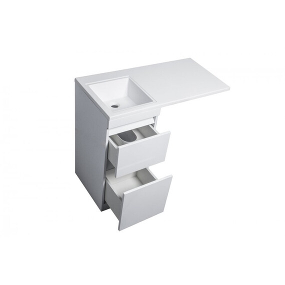 ТУМБА НАПОЛЬНАЯ STYLE LINE "ДАЛЛАС 100", 2 ЯЩИКА, ЛЮКС БЕЛАЯ, PLUS