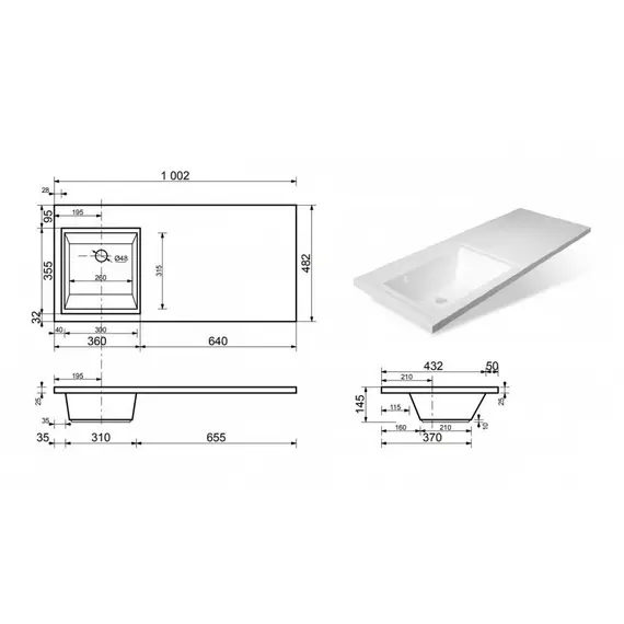 ТУМБА НАПОЛЬНАЯ STYLE LINE "ДАЛЛАС 100", 2 ЯЩИКА, ЛЮКС БЕЛАЯ, PLUS
