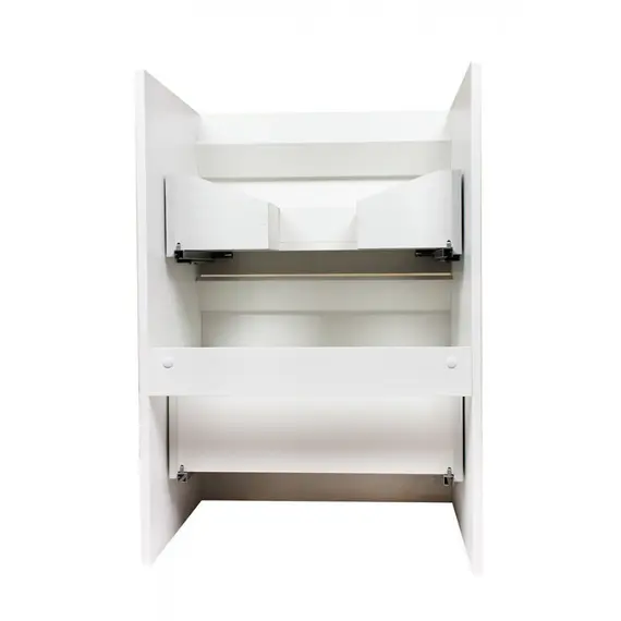 ТУМБА НАПОЛЬНАЯ STYLE LINE "ДАЛЛАС 130", 2 ЯЩИКА, ЛЮКС БЕЛАЯ, PLUS