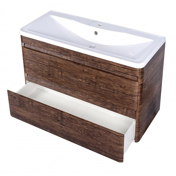 ТУМБА ПОДВЕСНАЯ STYLE LINE "АТЛАНТИКА 100", ЛЮКС СТАРОЕ ДЕРЕВО, PLUS