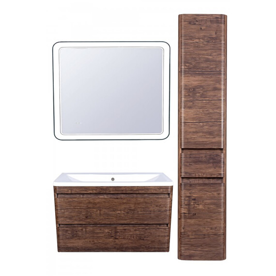 ТУМБА ПОДВЕСНАЯ STYLE LINE "АТЛАНТИКА 100", ЛЮКС СТАРОЕ ДЕРЕВО, PLUS