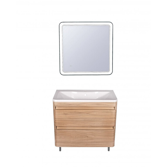 ТУМБА НАПОЛЬНАЯ STYLE LINE "АТЛАНТИКА 80", ЛЮКС ЯСЕНЬ ПЕРЛАМУТР, PLUS