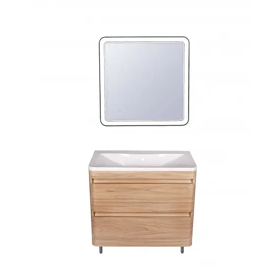 ТУМБА НАПОЛЬНАЯ STYLE LINE "АТЛАНТИКА 80", ЛЮКС ЯСЕНЬ ПЕРЛАМУТР, PLUS