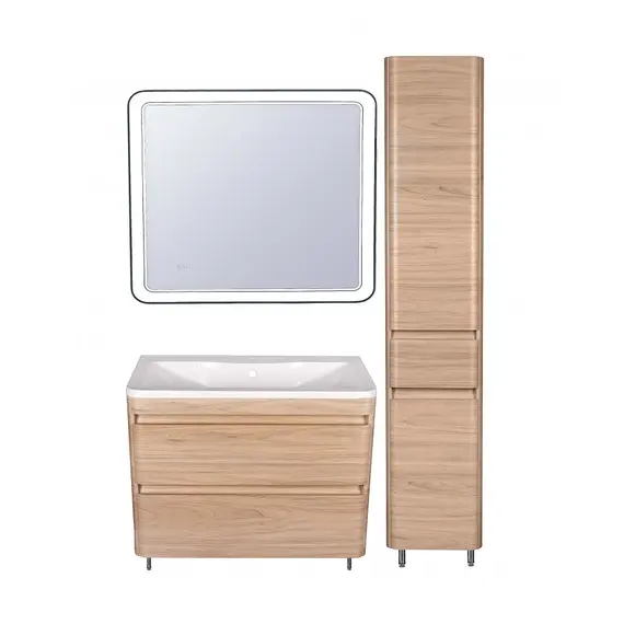 ТУМБА НАПОЛЬНАЯ STYLE LINE "АТЛАНТИКА 100", ЛЮКС ЯСЕНЬ ПЕРЛАМУТР, PLUS