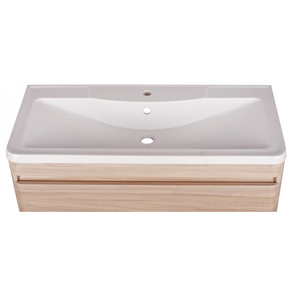 ТУМБА ПОДВЕСНАЯ STYLE LINE "АТЛАНТИКА 100", ЛЮКС ЯСЕНЬ ПЕРЛАМУТР, PLUS