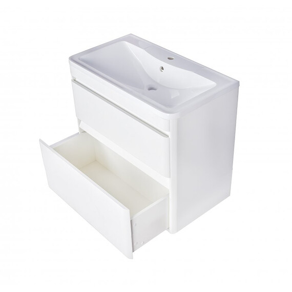 ТУМБА ПОДВЕСНАЯ STYLE LINE "АТЛАНТИКА 80", ЛЮКС АНТИСКРЕЙЧ, PLUS