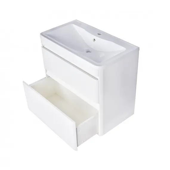 ТУМБА ПОДВЕСНАЯ STYLE LINE "АТЛАНТИКА 80", ЛЮКС АНТИСКРЕЙЧ, PLUS