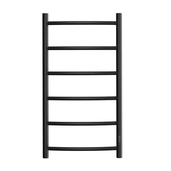 ПОЛОТЕНЦЕСУШИТЕЛЬ ЭЛЕКТРИЧЕСКИЙ POINT АФИНА PN04848B П6 400X800 ДИММЕР СПРАВА, ЧЕРНЫЙ