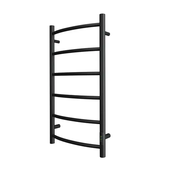 ПОЛОТЕНЦЕСУШИТЕЛЬ ЭЛЕКТРИЧЕСКИЙ POINT АФИНА PN04848B П6 400X800 ДИММЕР СПРАВА, ЧЕРНЫЙ