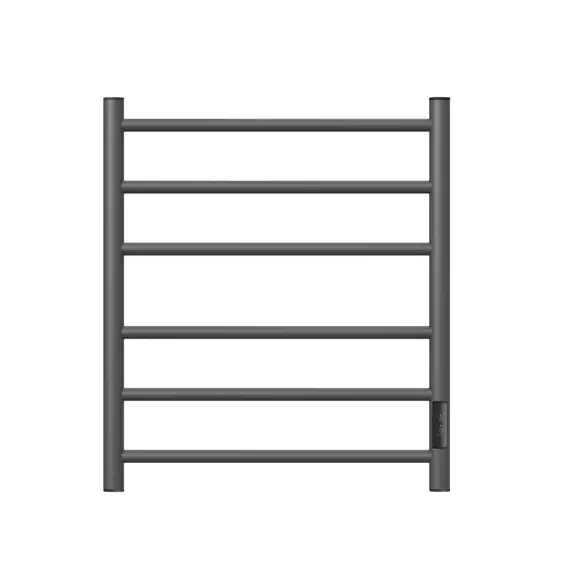 ПОЛОТЕНЦЕСУШИТЕЛЬ ЭЛЕКТРИЧЕСКИЙ POINT АВРОРА PN10856GR П6 500X600 ДИММЕР СПРАВА, ГРАФИТ ПРЕМИУМ