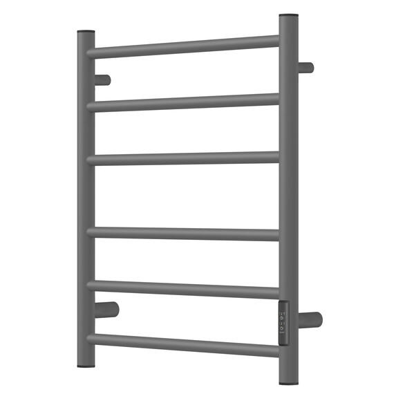 ПОЛОТЕНЦЕСУШИТЕЛЬ ЭЛЕКТРИЧЕСКИЙ POINT АВРОРА PN10856GR П6 500X600 ДИММЕР СПРАВА, ГРАФИТ ПРЕМИУМ