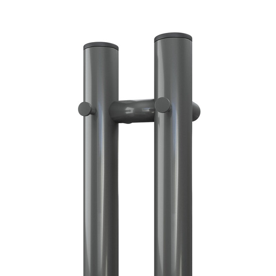 ПОЛОТЕНЦЕСУШИТЕЛЬ ЭЛЕКТРИЧЕСКИЙ POINT ДЕМЕТРА PN12812GB П3 80X1200 ДИММЕР СПРАВА, ГРАФИТ БЛЕСК