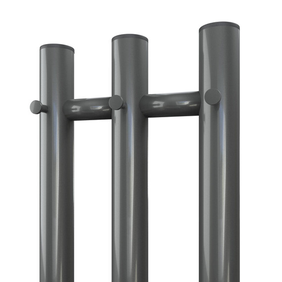 ПОЛОТЕНЦЕСУШИТЕЛЬ ЭЛЕКТРИЧЕСКИЙ POINT ДЕМЕТРА PN12822GB П3 120X1200 ДИММЕР СПРАВА, ГРАФИТ БЛЕСК