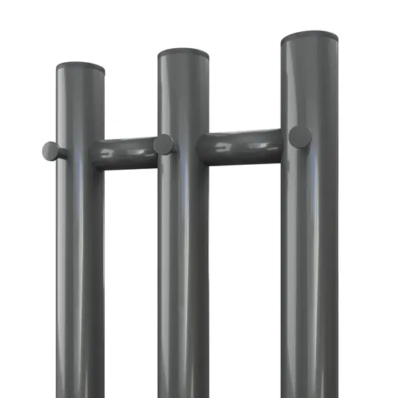 ПОЛОТЕНЦЕСУШИТЕЛЬ ЭЛЕКТРИЧЕСКИЙ POINT ДЕМЕТРА PN12822GB П3 120X1200 ДИММЕР СПРАВА, ГРАФИТ БЛЕСК