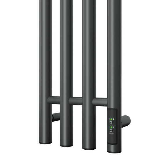 ПОЛОТЕНЦЕСУШИТЕЛЬ ЭЛЕКТРИЧЕСКИЙ POINT ДЕМЕТРА PN12832GB П3 180X1200 ДИММЕР СПРАВА, ГРАФИТ БЛЕСК