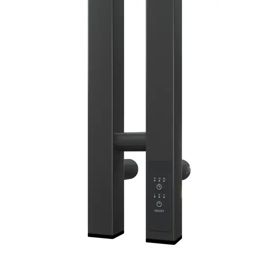 ПОЛОТЕНЦЕСУШИТЕЛЬ ЭЛЕКТРИЧЕСКИЙ POINT ГЕРМЕС PN13812GB П3 80X1200 ДИММЕР СПРАВА, ГРАФИТ БЛЕСК