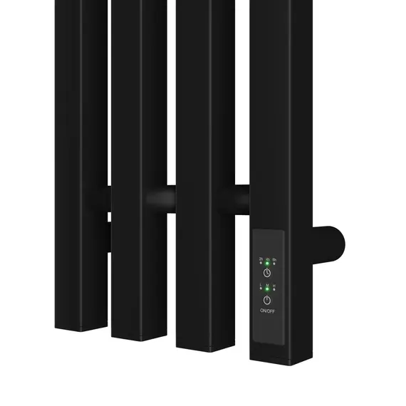 ПОЛОТЕНЦЕСУШИТЕЛЬ ЭЛЕКТРИЧЕСКИЙ POINT ГЕРМЕС PN13832B П3 180X1200 ДИММЕР СПРАВА, ЧЕРНЫЙ