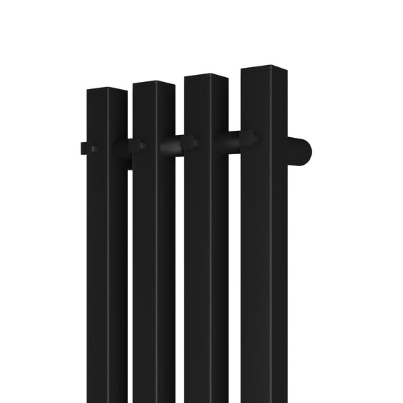 ПОЛОТЕНЦЕСУШИТЕЛЬ ЭЛЕКТРИЧЕСКИЙ POINT ГЕРМЕС PN13832B П3 180X1200 ДИММЕР СПРАВА, ЧЕРНЫЙ