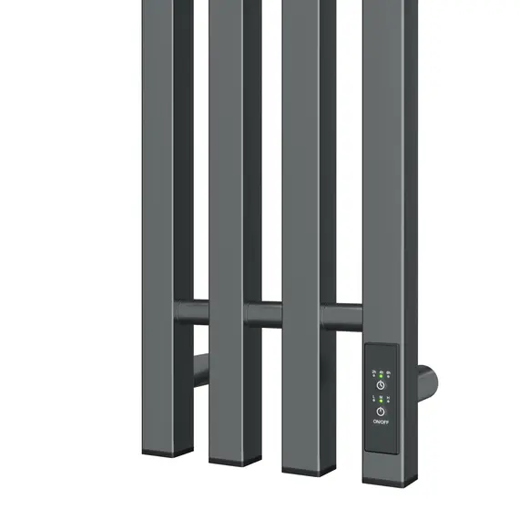 ПОЛОТЕНЦЕСУШИТЕЛЬ ЭЛЕКТРИЧЕСКИЙ POINT ГЕРМЕС PN13832GB П3 180X1200 ДИММЕР СПРАВА, ГРАФИТ БЛЕСК