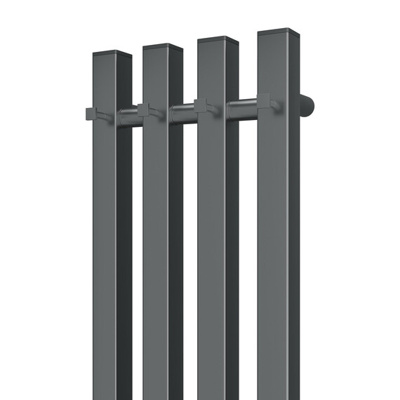 ПОЛОТЕНЦЕСУШИТЕЛЬ ЭЛЕКТРИЧЕСКИЙ POINT ГЕРМЕС PN13832GB П3 180X1200 ДИММЕР СПРАВА, ГРАФИТ БЛЕСК