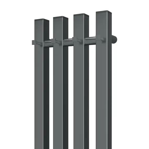 ПОЛОТЕНЦЕСУШИТЕЛЬ ЭЛЕКТРИЧЕСКИЙ POINT ГЕРМЕС PN13832GB П3 180X1200 ДИММЕР СПРАВА, ГРАФИТ БЛЕСК