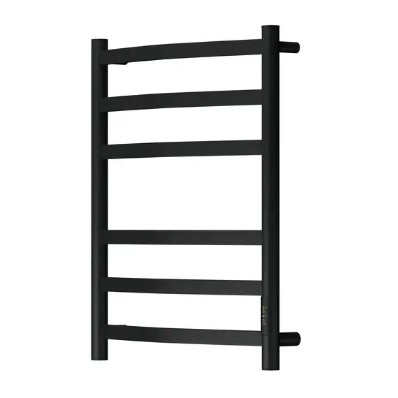 ПОЛОТЕНЦЕСУШИТЕЛЬ ЭЛЕКТРИЧЕСКИЙ POINT АНТЕЯ PN17856B П6 500X600, ДИММЕР СПРАВА, ЧЕРНЫЙ