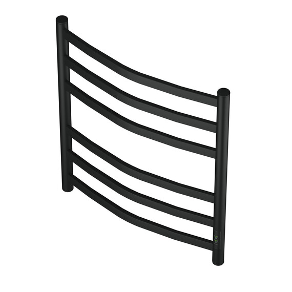 ПОЛОТЕНЦЕСУШИТЕЛЬ ЭЛЕКТРИЧЕСКИЙ POINT АНТЕЯ PN17856B П6 500X600, ДИММЕР СПРАВА, ЧЕРНЫЙ