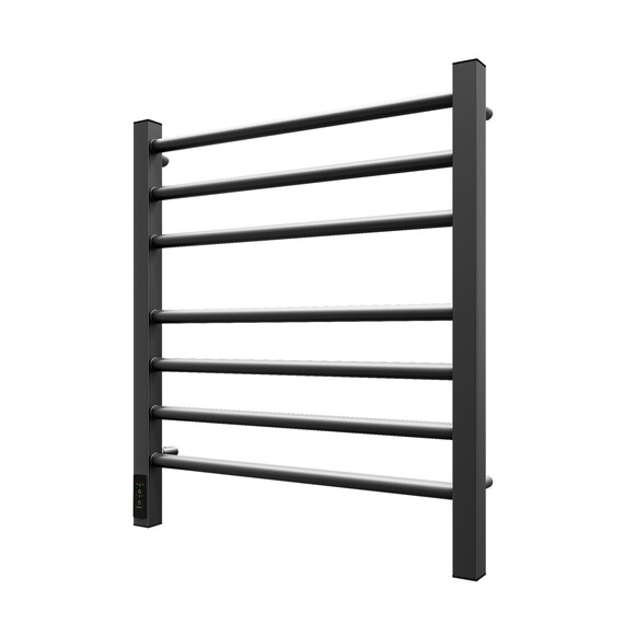 ПОЛОТЕНЦЕСУШИТЕЛЬ ЭЛЕКТРИЧЕСКИЙ POINT ВЕСТА PN70756GR П7 500X600, ДИММЕР СЛЕВА, ГРАФИТ ПРЕМИУМ