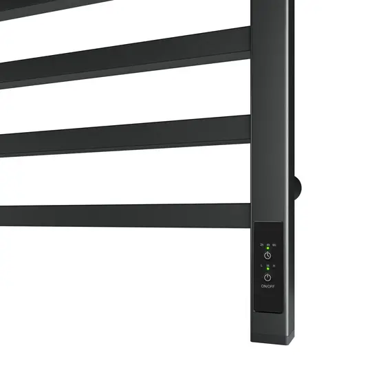 ПОЛОТЕНЦЕСУШИТЕЛЬ ЭЛЕКТРИЧЕСКИЙ POINT ВЕГА PN71856GB П7 500X600, ДИММЕР СПРАВА, ГРАФИТ БЛЕСК