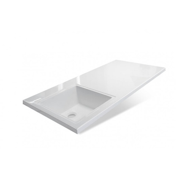 ТУМБА НАПОЛЬНАЯ STYLE LINE "ДАЛЛАС 100", 2 ЯЩИКА, ЛЮКС БЕЛАЯ, PLUS