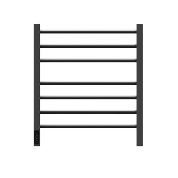 ПОЛОТЕНЦЕСУШИТЕЛЬ ЭЛЕКТРИЧЕСКИЙ POINT ВЕСТА PN70756GR П7 500X600, ДИММЕР СЛЕВА, ГРАФИТ ПРЕМИУМ