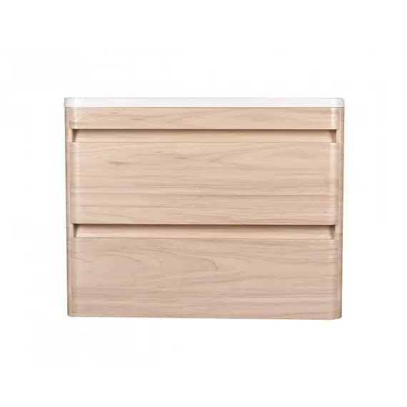 ТУМБА ПОДВЕСНАЯ STYLE LINE "АТЛАНТИКА 80", 2 ЯЩИКА, ЛЮКС ЯСЕНЬ ПЕРЛАМУТР, PLUS