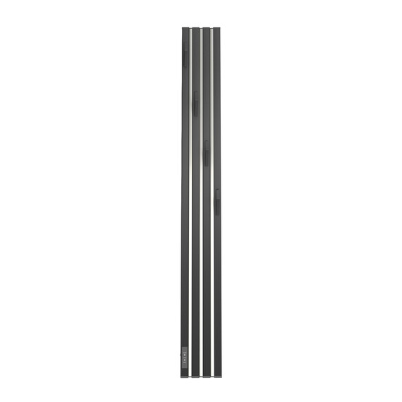 ПОЛОТЕНЦЕСУШИТЕЛЬ ЭЛЕКТРИЧЕСКИЙ POINT ПИАНО PN19722BC 150X1200 ДИММЕР СЛЕВА, ЧЕРНЫЙ/ХРОМ