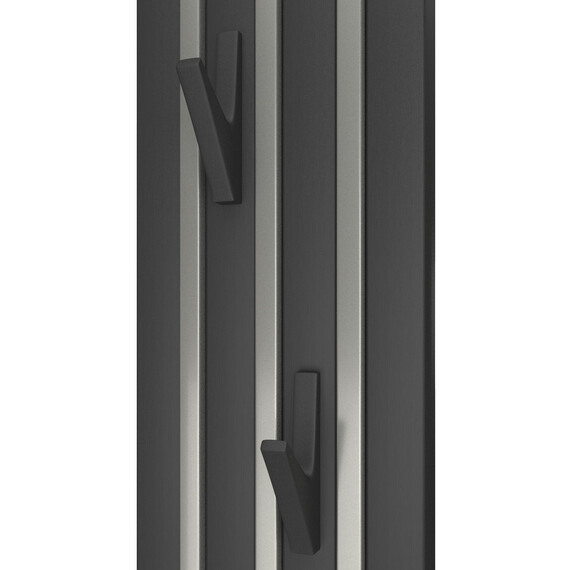 ПОЛОТЕНЦЕСУШИТЕЛЬ ЭЛЕКТРИЧЕСКИЙ POINT ПИАНО PN19722BC 150X1200 ДИММЕР СЛЕВА, ЧЕРНЫЙ/ХРОМ