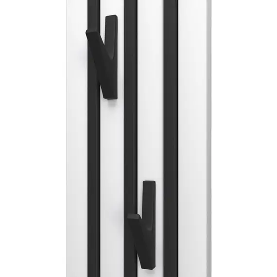 ПОЛОТЕНЦЕСУШИТЕЛЬ ЭЛЕКТРИЧЕСКИЙ POINT ПИАНО PN19722WB 150X1200 ДИММЕР СЛЕВА, БЕЛЫЙ/ЧЕРНЫЙ