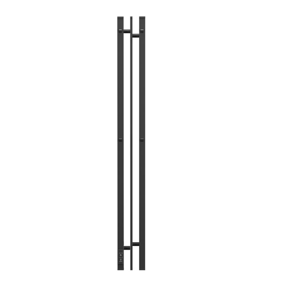 ПОЛОТЕНЦЕСУШИТЕЛЬ ЭЛЕКТРИЧЕСКИЙ POINT ФРЕЯ PN20712B П2 100X1200 ДИММЕР СЛЕВА, ЧЕРНЫЙ